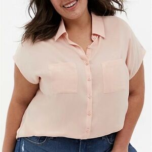 Torrid Plus Size 3 Light Pink Blouse